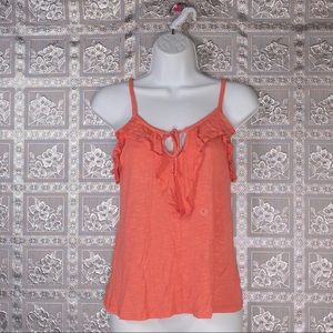 NWT Aeropostale Ruffle Tie Front Tank Top Size S